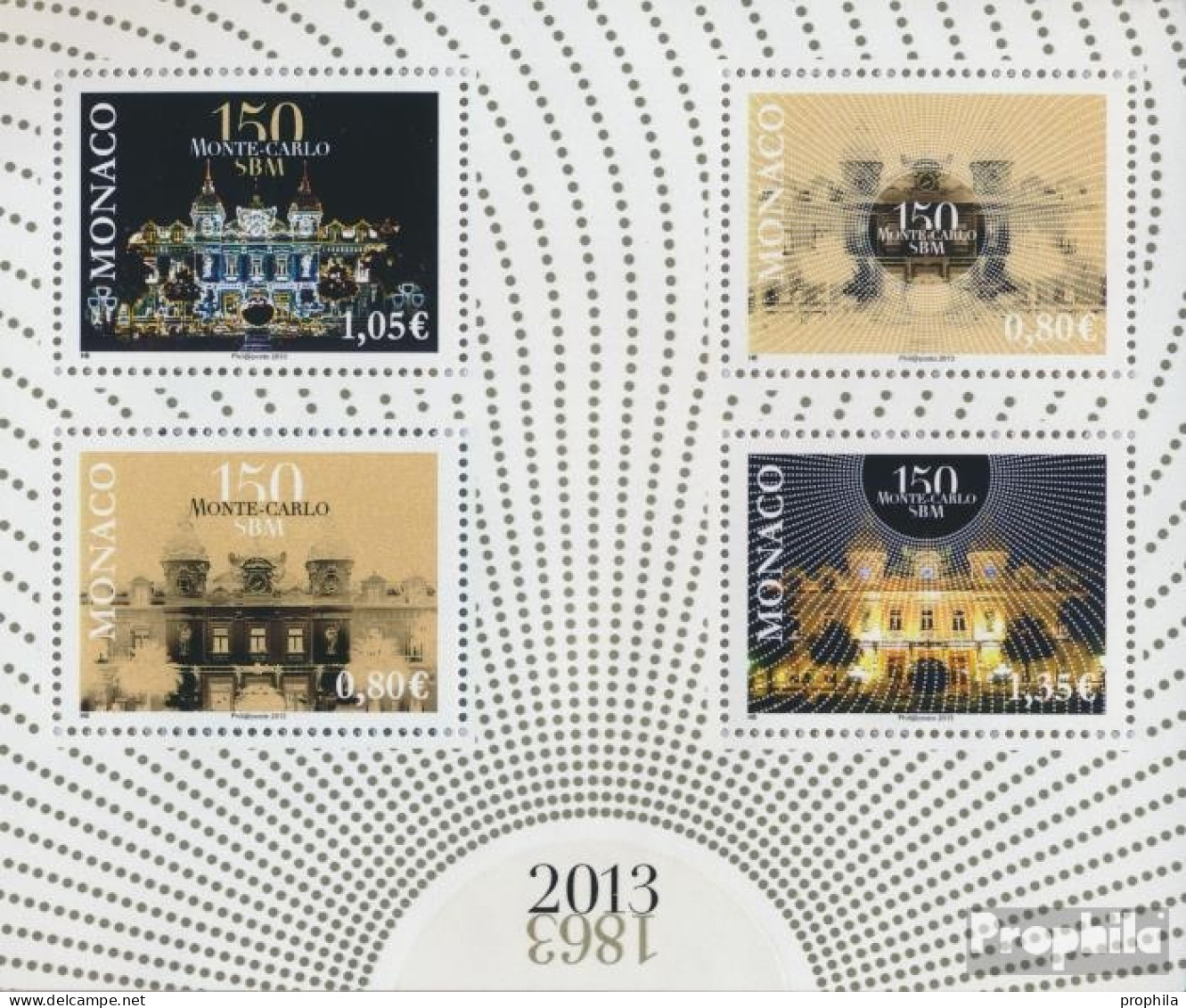 Monaco Block107 (kompl.Ausg.) Postfrisch 2013 Casino Und Hotelgesellschaft - Unused Stamps