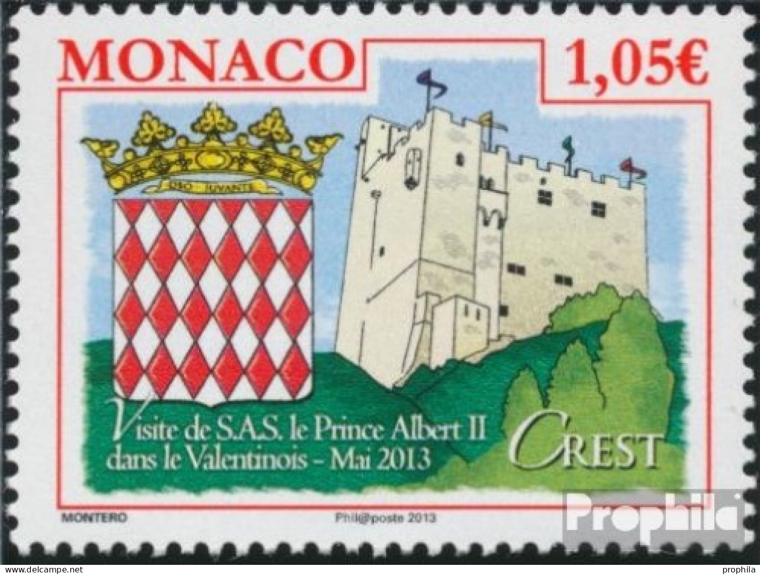 Monaco 3133 (kompl.Ausg.) Postfrisch 2013 Familie Grimaldi - Unused Stamps