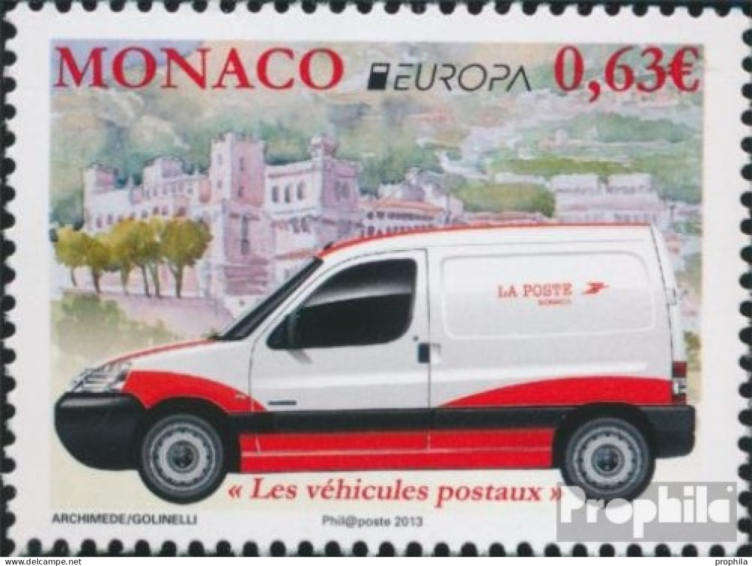 Monaco 3132 (kompl.Ausg.) Postfrisch 2013 Postfahrzeuge - Unused Stamps