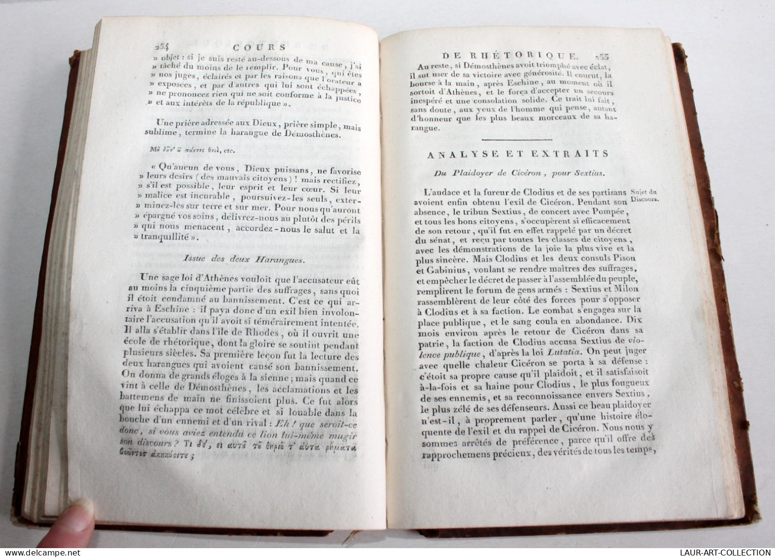 COURS COMPLET DE RHETORIQUE D'APRES LES RHETEURS ARISTOTE CICERON LONGIN... 1804 / ANCIEN LIVRE XIXe SIECLE (1803.157) - 1801-1900