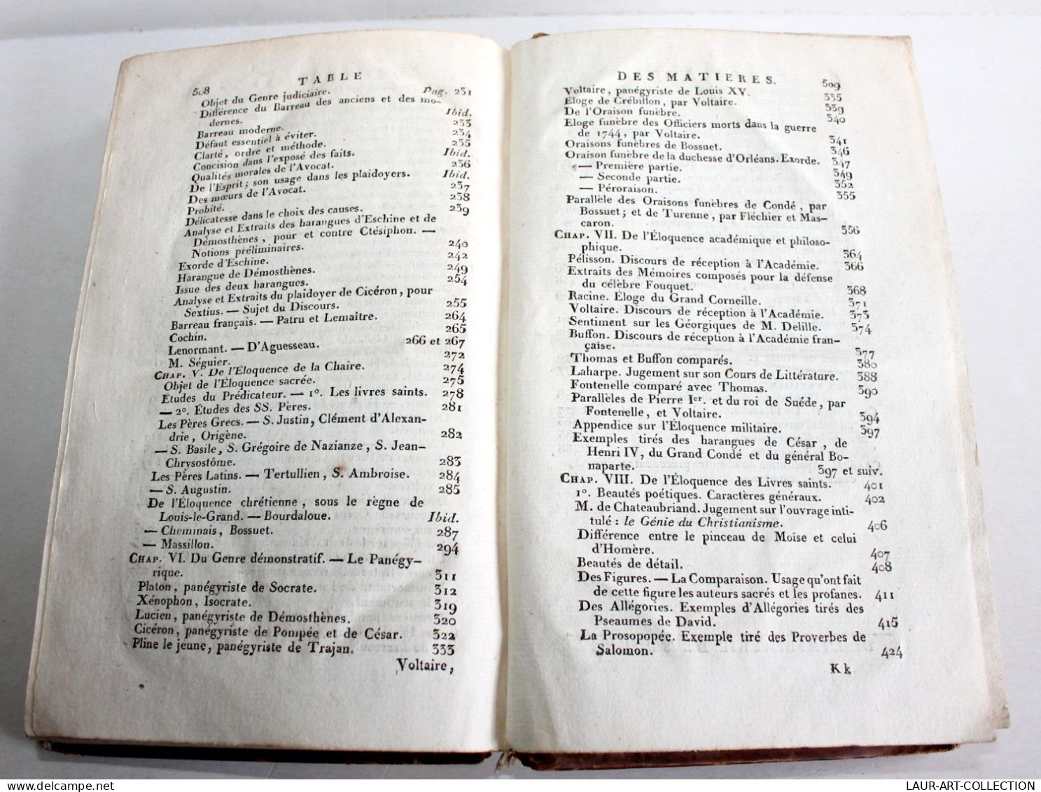 COURS COMPLET DE RHETORIQUE D'APRES LES RHETEURS ARISTOTE CICERON LONGIN... 1804 / ANCIEN LIVRE XIXe SIECLE (1803.157) - 1801-1900