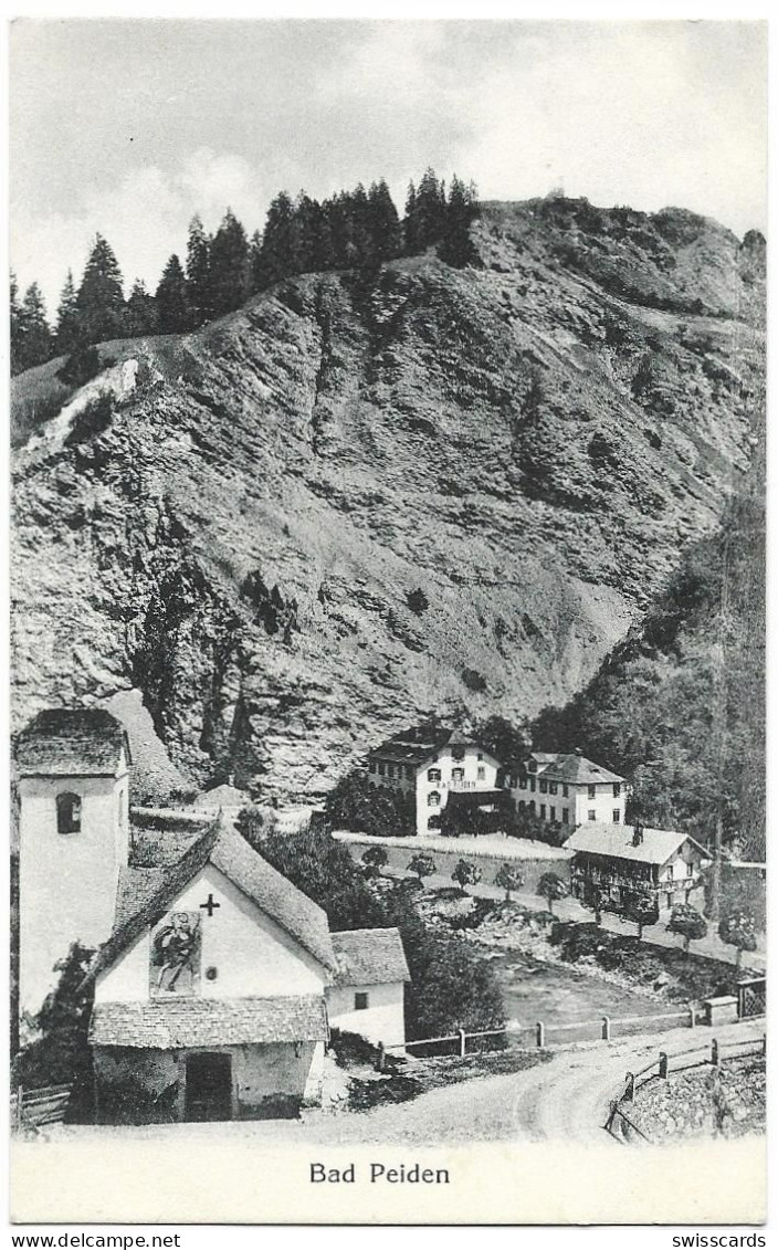 BAD PEIDEN: Dorfpassage Mit Kirche ~1910 - Otros & Sin Clasificación