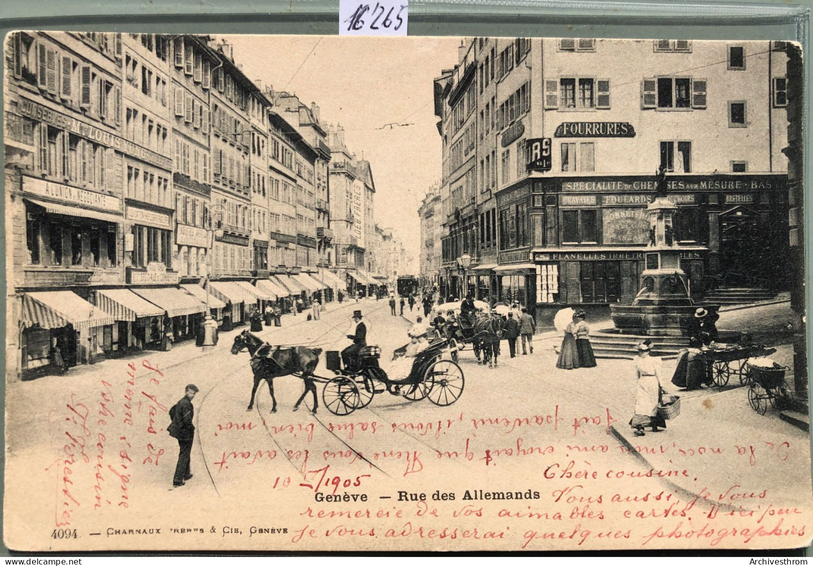 Genève - Rue Des Allemands - Fontaine De L'Escalade - Calèches (16'265) - Genève