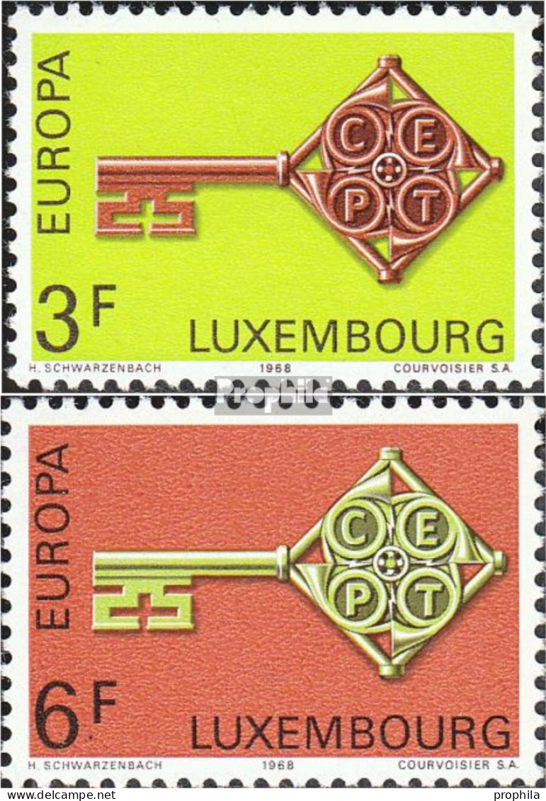 Luxemburg 771-772 (kompl.Ausg.) Postfrisch 1968 Europa - Ungebraucht