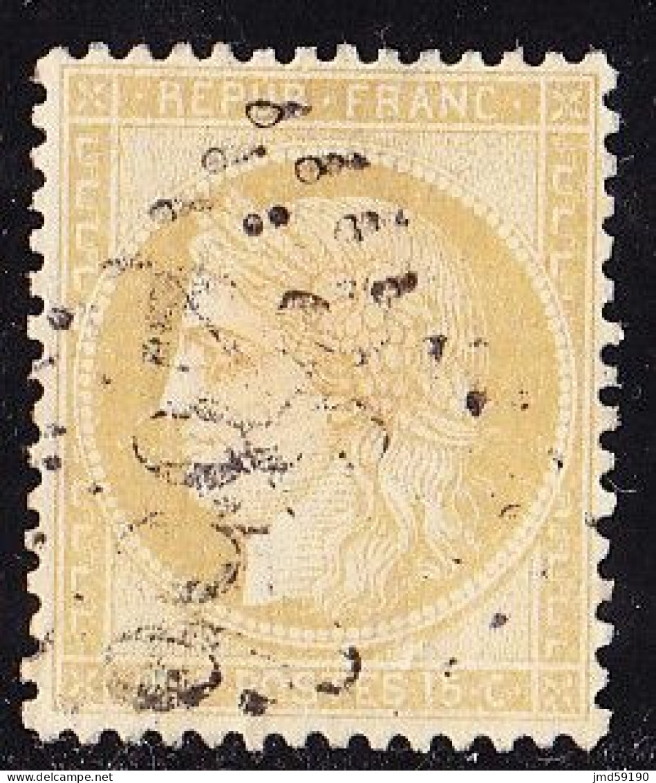 France N°  59 - 15c Bistre Oblitéré - Cérès - 1871-1875 Ceres