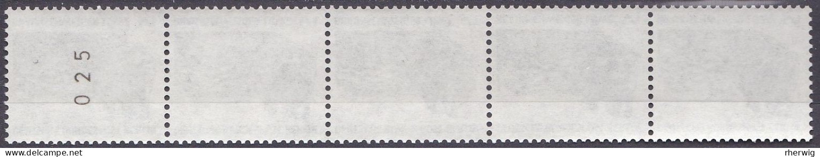 Berlin, 1990,  Nr. 863 ** 5er- Streifen Mit Zählnr. Sehenswürdigkeiten (VII) - Unused Stamps