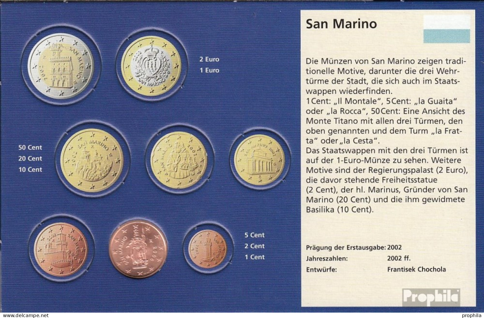 San Marino SMA 2 2006 Stgl./unzirkuliert 2006 Kursmünze 2 Cent - San Marino