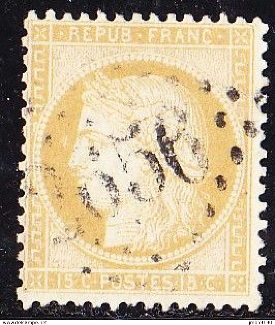 France N°  55 - 15c Bistre Oblitéré - Cérès - 1871-1875 Cérès