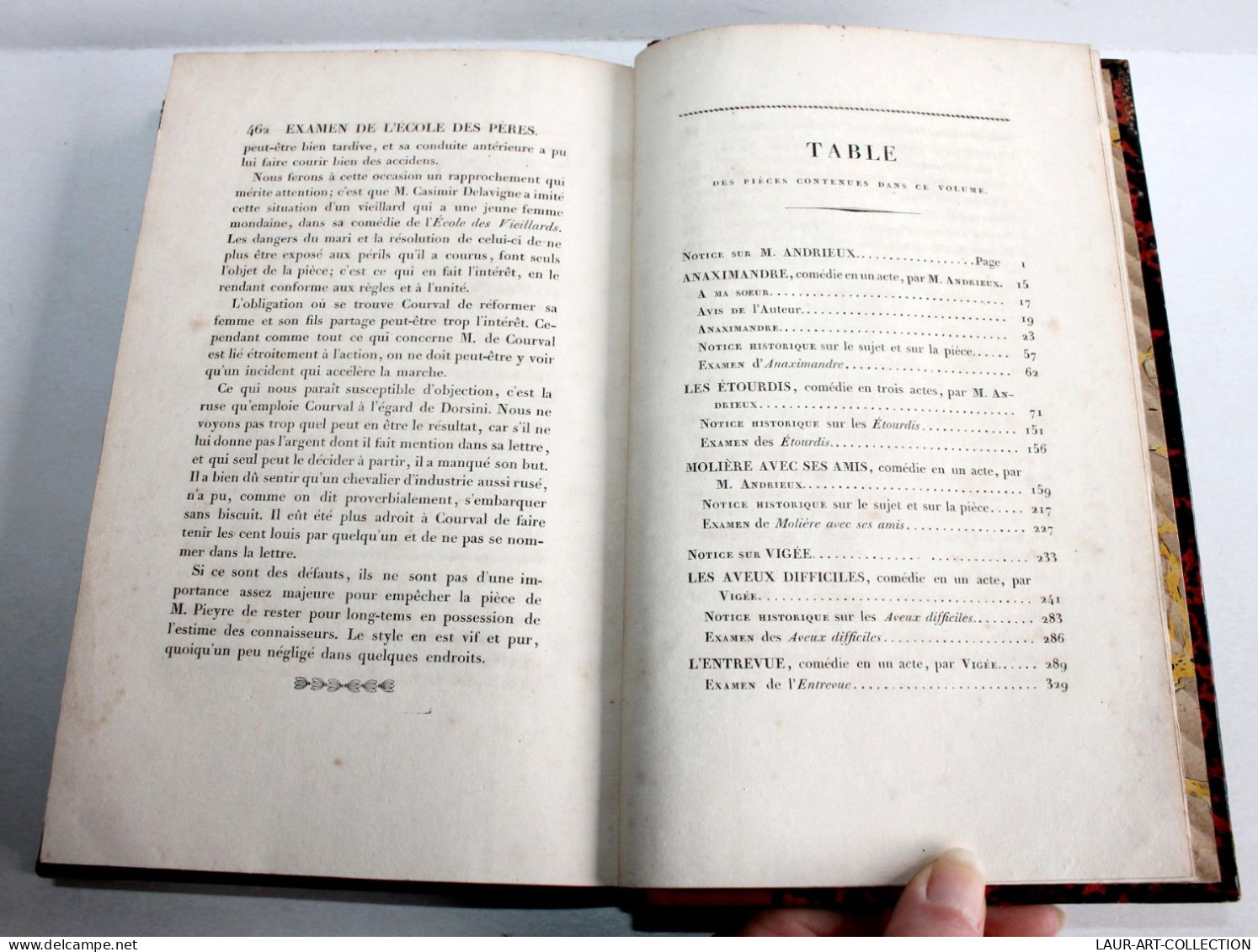 BIBLIOTHEQUE DRAMATIQUE Ou REPERTOIRE UNIVERSEL THEATRE FRANCAIS Par NODIER 1824 / ANCIEN LIVRE XIXe SIECLE (1803.163) - Franse Schrijvers