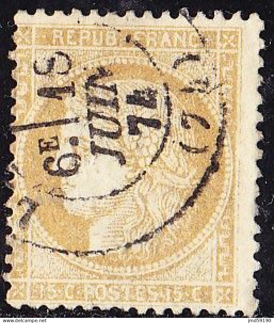 France N°  55 - 15c Bistre Oblitéré - Cérès - 1871-1875 Cérès