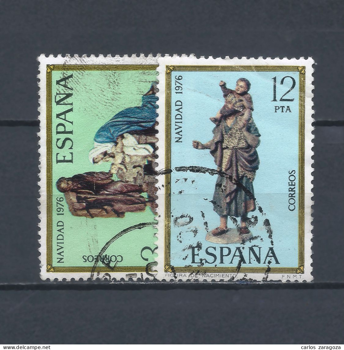 ESPAÑA 1976—Serie: Navidad 2368-69, Yt 2014-15, Mi 2261/62—Timbres Oblitérés (o) Used Stamps - Oblitérés