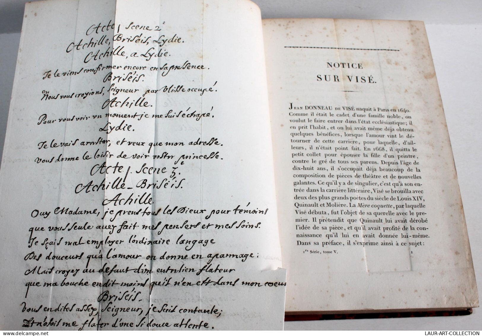 BIBLIOTHEQUE DRAMATIQUE Ou REPERTOIRE UNIVERSEL DU THEATRE FRANCAIS 1826 TOME V / ANCIEN LIVRE XIXe SIECLE (1803.164) - Auteurs Français