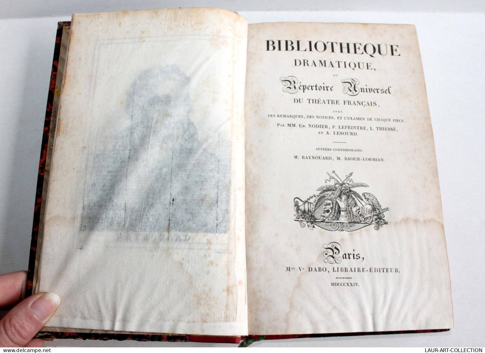 BIBLIOTHEQUE DRAMATIQUE Ou REPERTOIRE UNIVERSEL THEATRE FRANCAIS, RAYNOUARD 1824 / ANCIEN LIVRE XIXe SIECLE (1803.165) - Auteurs Français