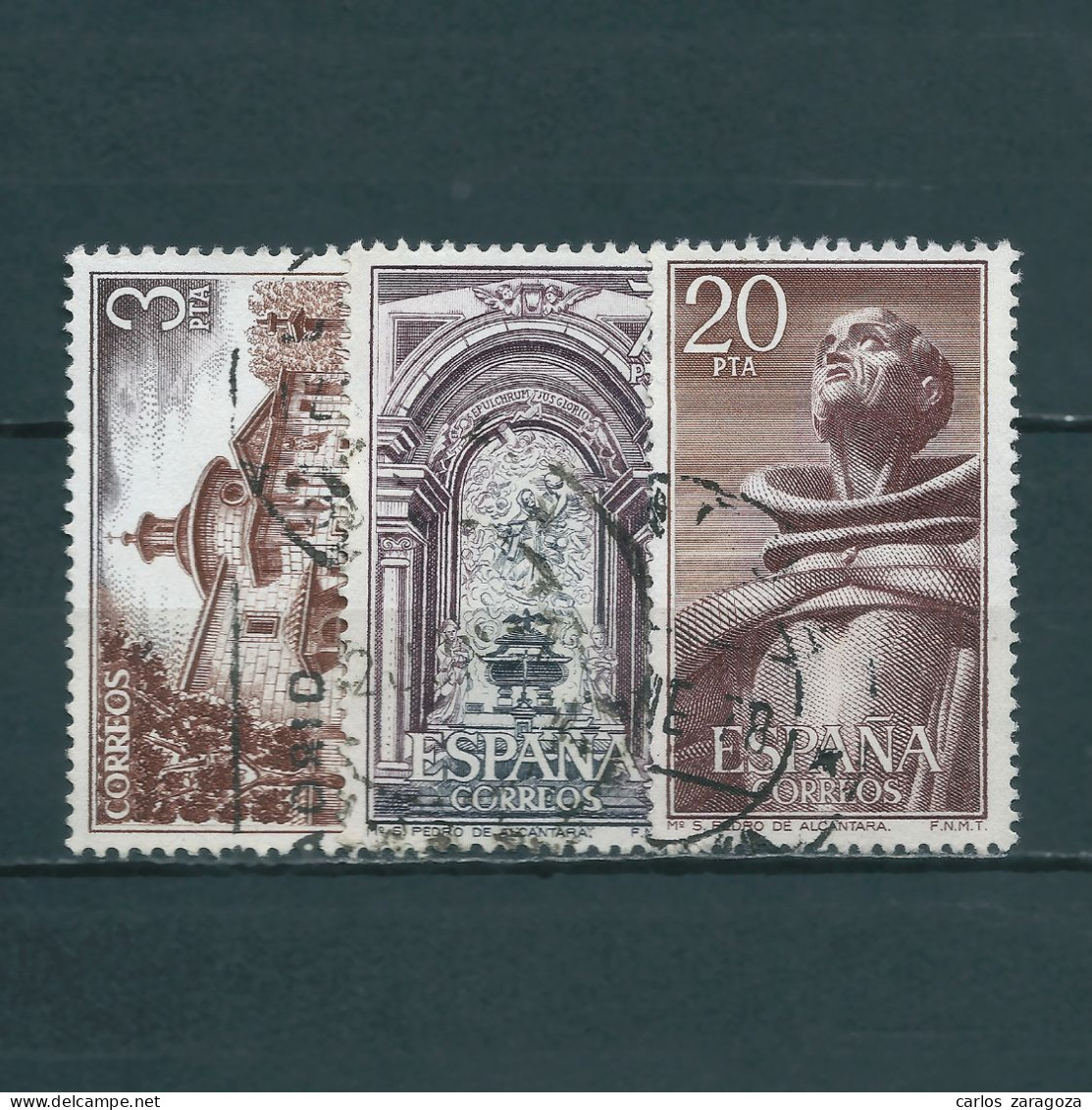 ESPAÑA 1976—Serie: Monasterio 2375-77, Yt 2021-23, Mi 2268/70—Timbres Oblitérés (o) Used Stamps - Gebruikt