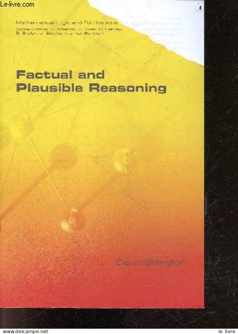 Studies In Logic- Mathematical Logic And Foundations- Volume 81 - Factual And Plausible Reasoning - David Billington - 2 - Language Study