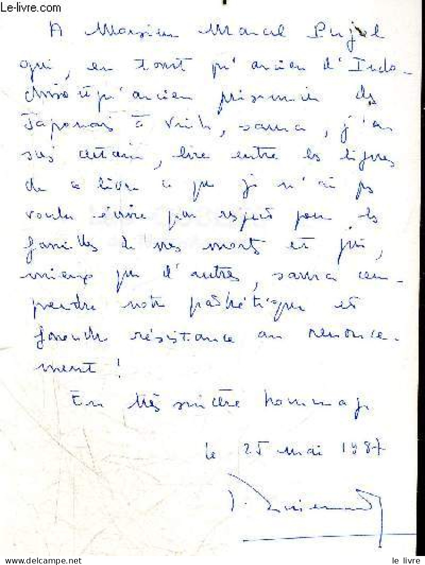 Les Oublies De Nord Annam + Envoi De L'auteur - TEISSERENC JACQUES- AMOUROUX HENRI (preface) - 1985 - Libri Con Dedica