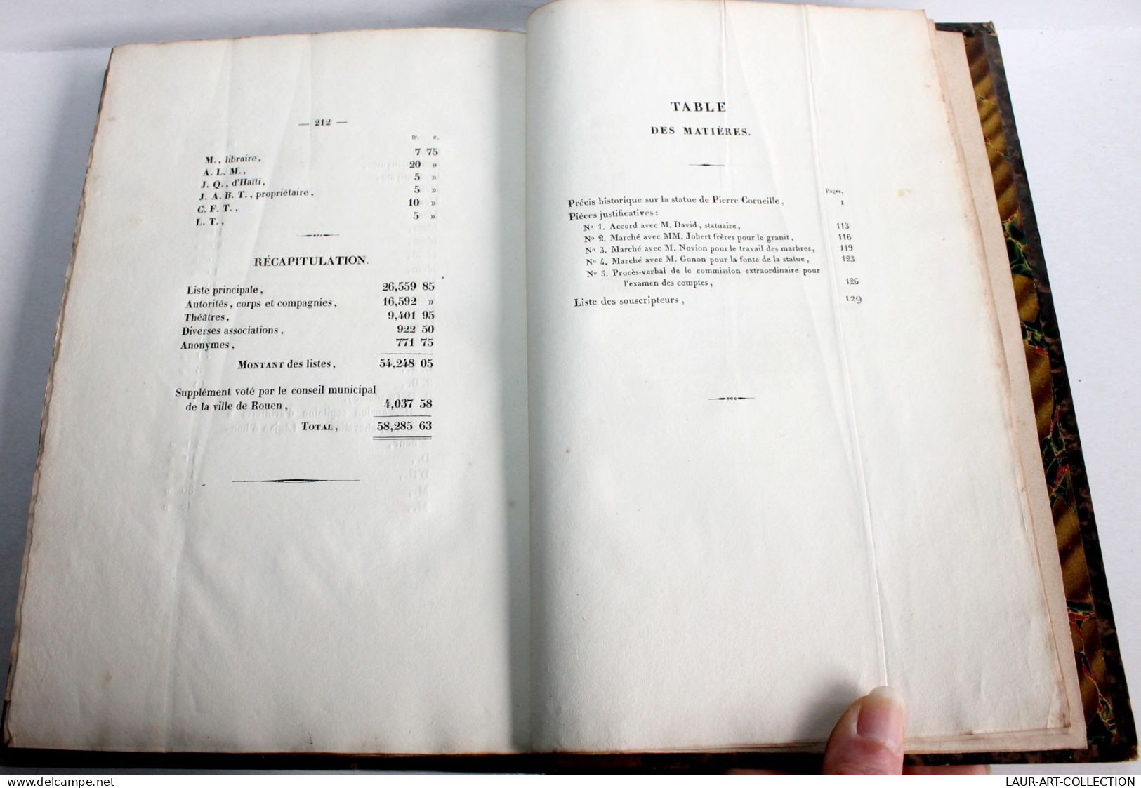 PRECIS HISTORIQUE SUR LA STATUE DE P. CORNEILLE A ROUEN Par DEVILLE 1838 BAUDEY / ANCIEN LIVRE XIXe SIECLE (1803.169) - History