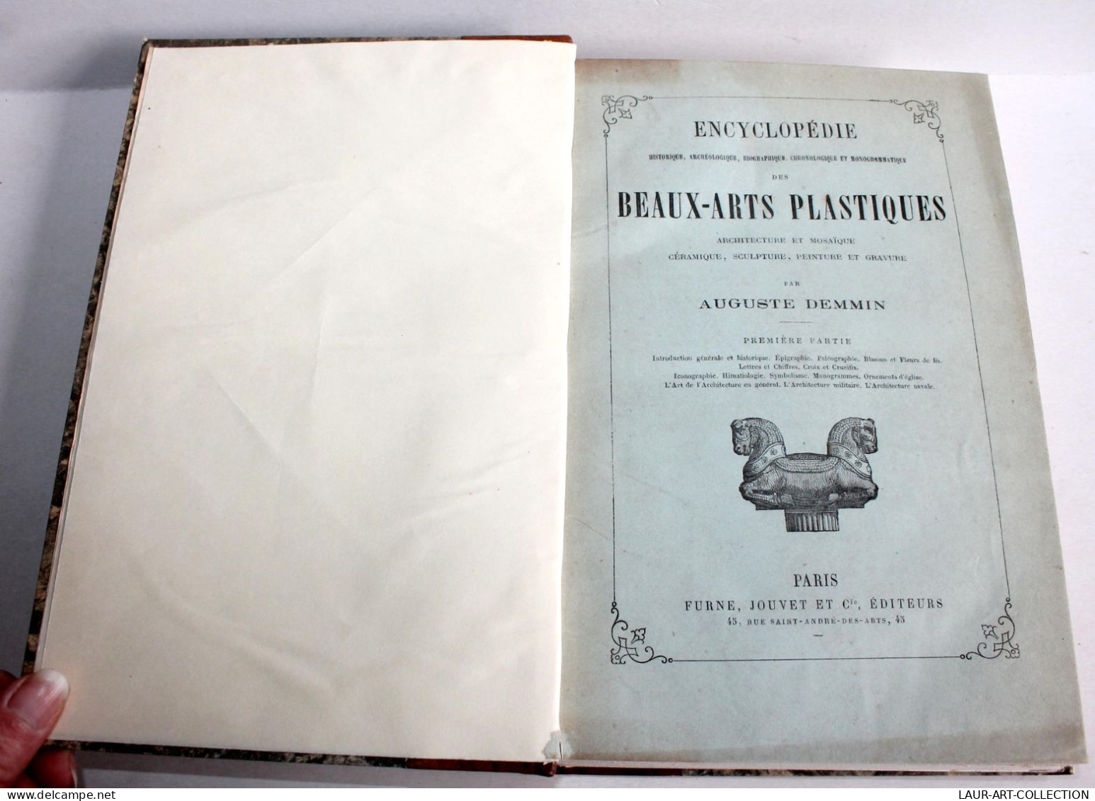 ENCYCLOPEDIE DES BEAUX ARTS PLASTIQUES ARCHITECTURE & MOSAIQUE De DEMMIN T1 1873 / ANCIEN LIVRE XIXe SIECLE (1803.171) - Kunst