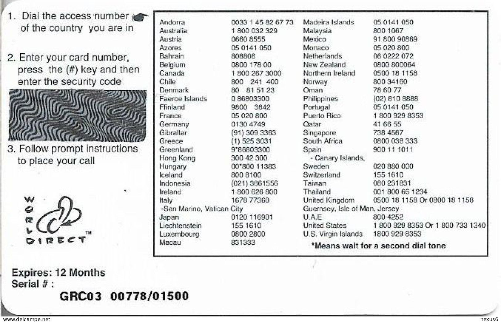 Kuwait - InterKey - Multinational Phone Card, GRC03, Remote Mem. 150U, 1.500ex, Mint Unscratched - Kuwait