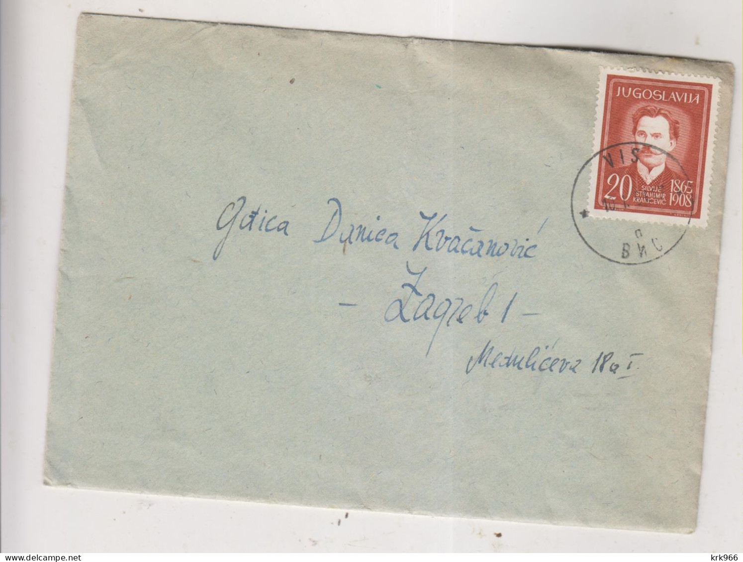 YUGOSLAVIA, VIS 1961  Nice Cover - Covers & Documents