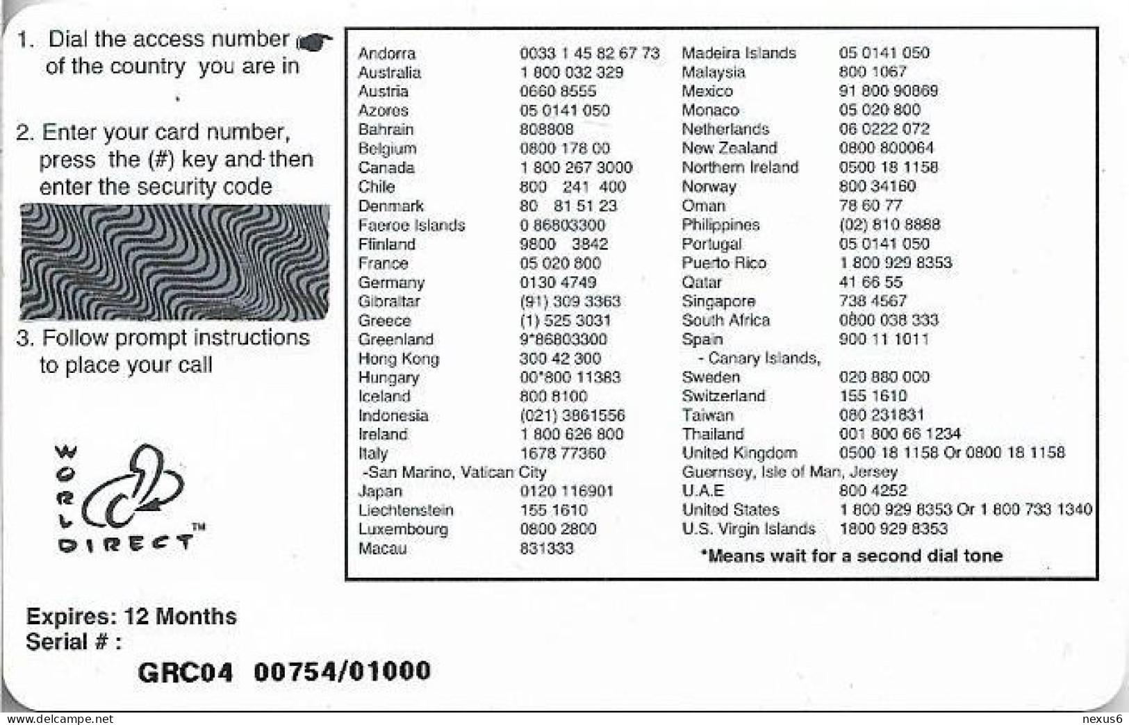 Kuwait - InterKey - Multinational Phone Card, GRC04, Remote Mem. 200U, 1.000ex, Mint Unscratched - Kuwait