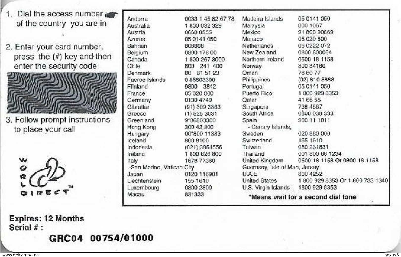 Kuwait - InterKey - Multinational Phone Card, GRC04, Remote Mem. 200U, 1.000ex, Mint Unscratched - Koeweit