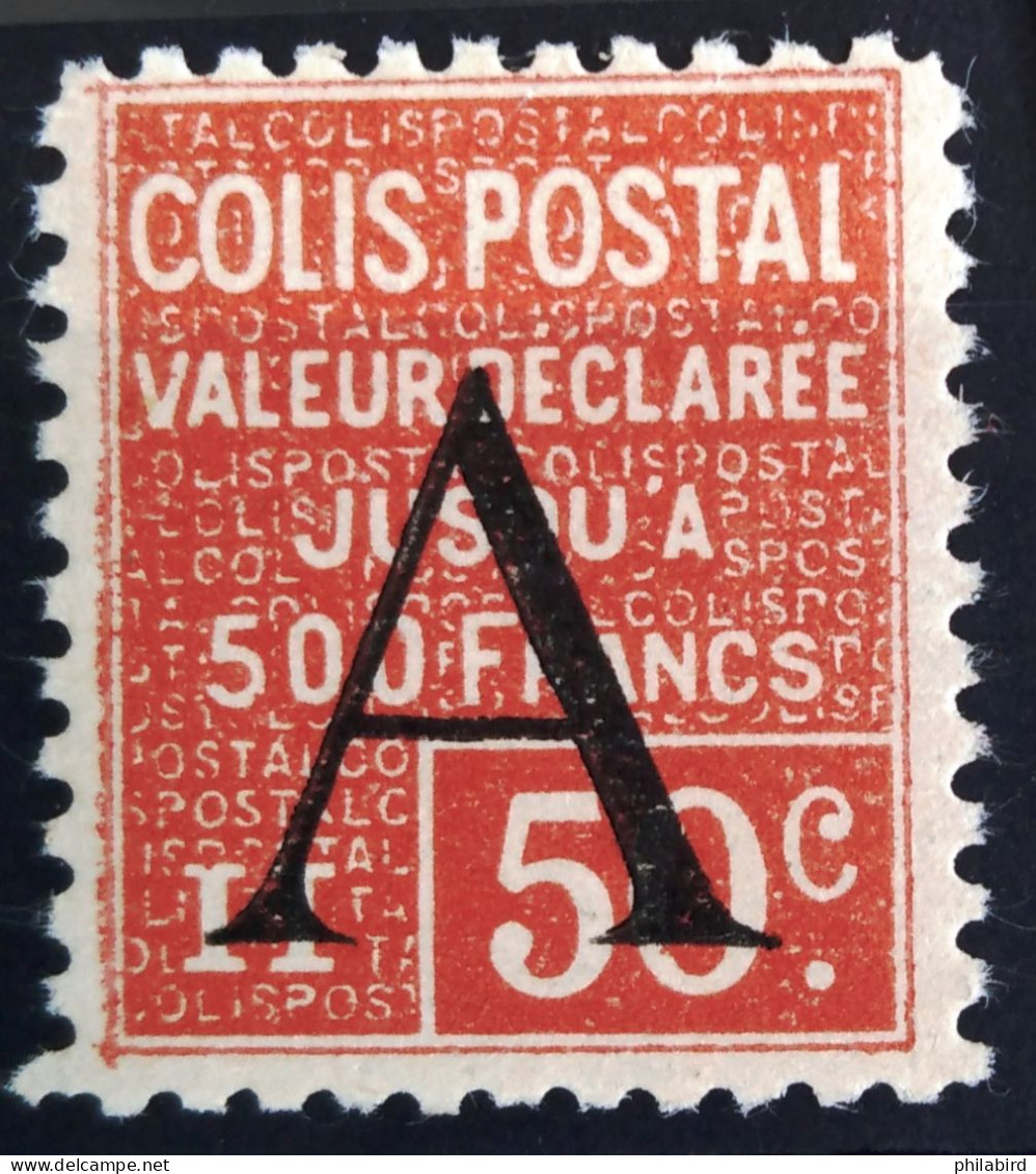 FRANCE                          COLIS POSTAUX   N° 84                   NEUF* - Mint/Hinged