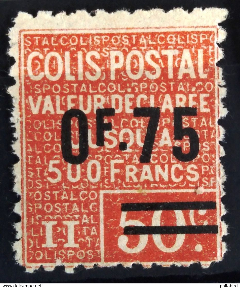 FRANCE                          COLIS POSTAUX   N° 91                   NEUF* - Mint/Hinged