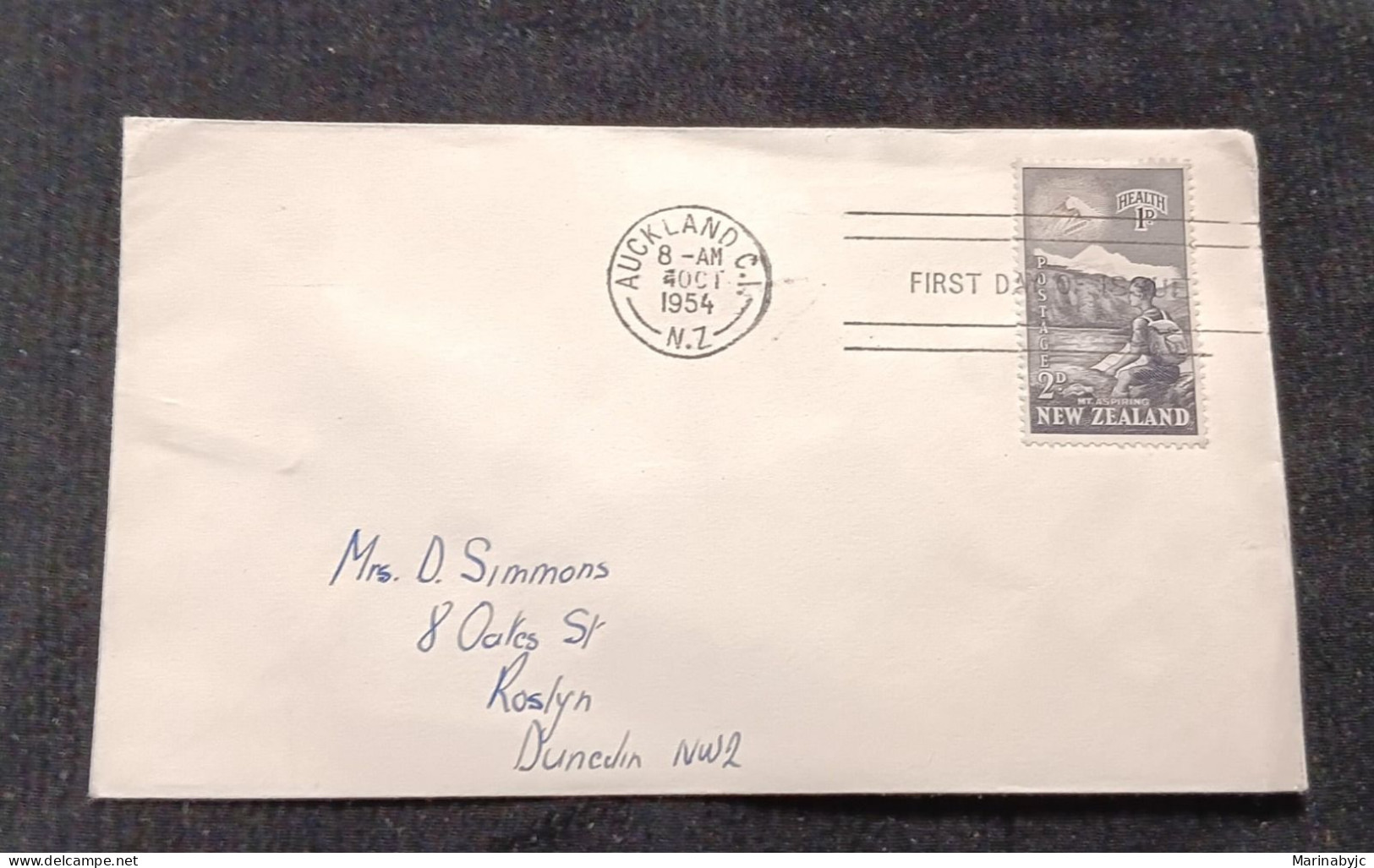 D)1954, NEW ZEALAND, FIRST DAY COVER, ISSUE, LA SALUD, FDC - Otros & Sin Clasificación