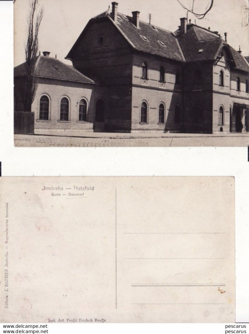 Romania ,Rumanien,Roumanie -Jimbolia, Hatzfeld (Timis)- Gara, Bahnhof - Rumania