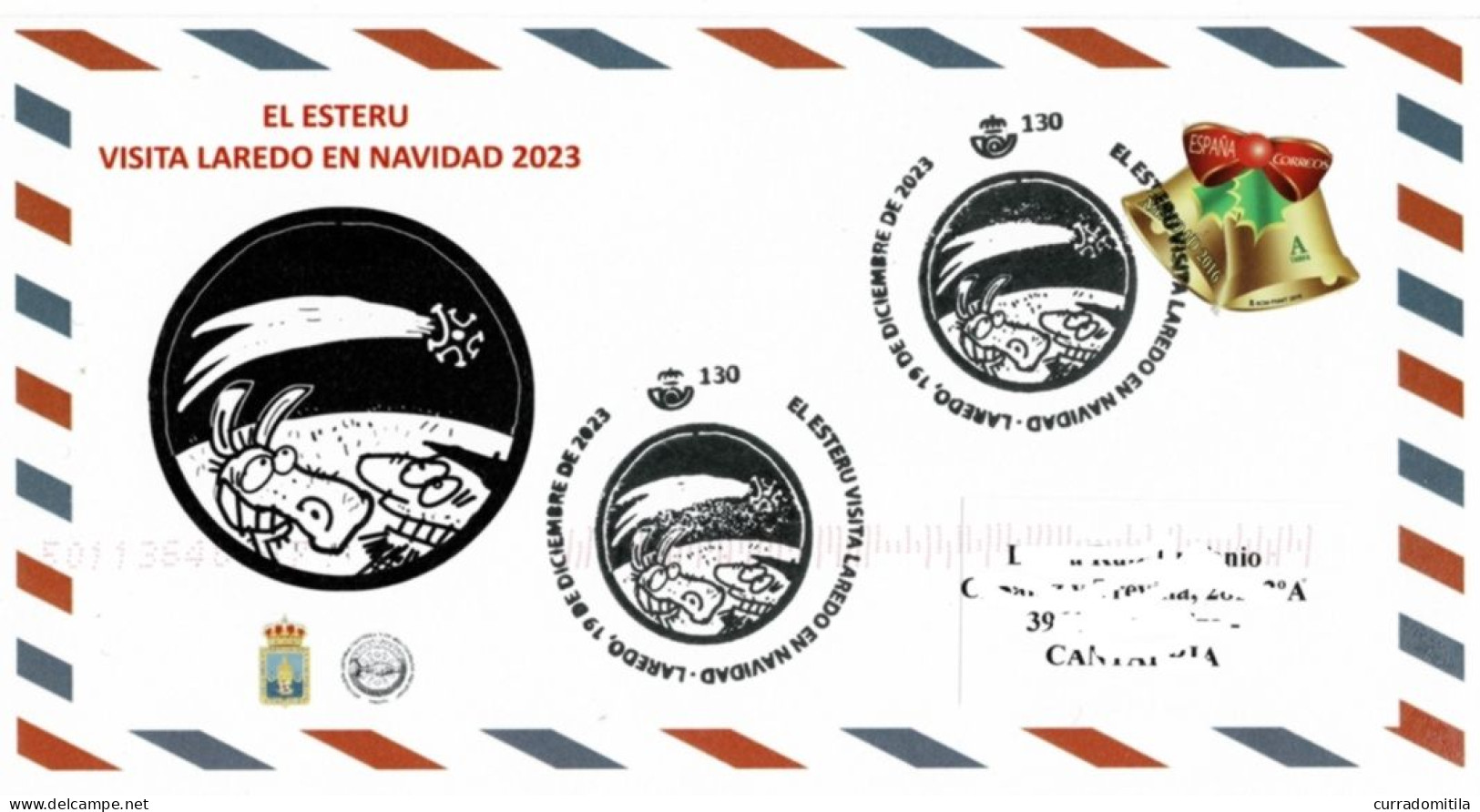 2023 SPAIN. Circulated Letter With Special Cancellation Of The Local Santa Claus Of Cantabria (North Of Spain) - Noël