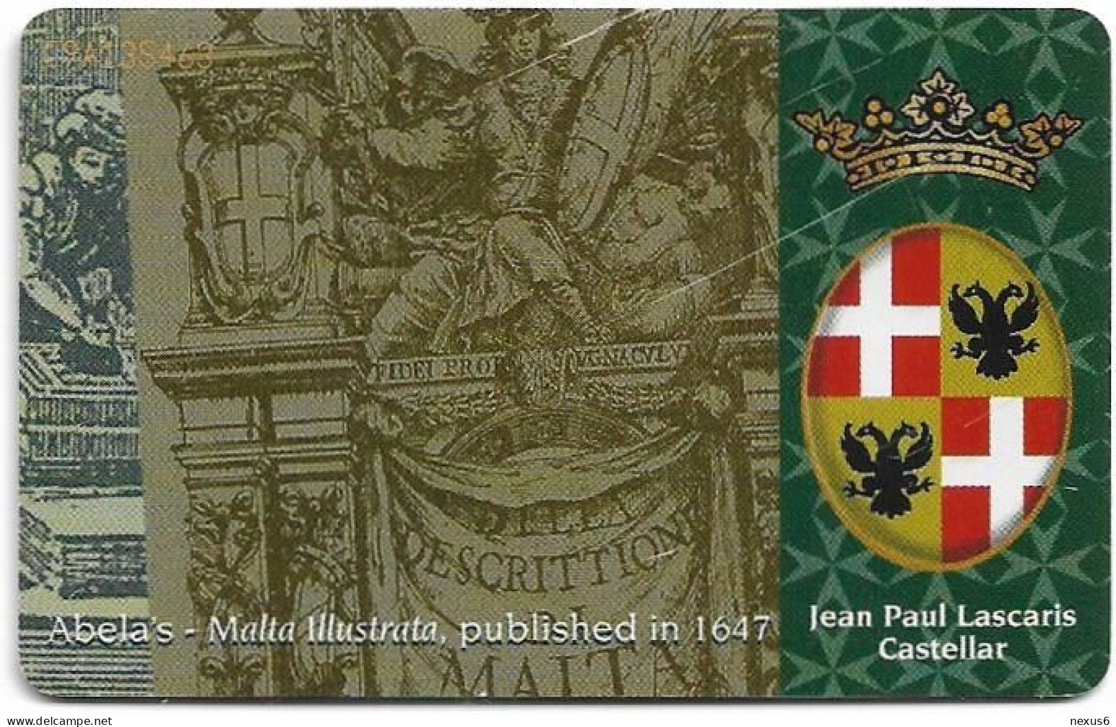 Malta - Maltacom - Maltese Grand Masters - Jean Paul Lascaris Castellar, 40Units, 20.000ex, Used - Malte