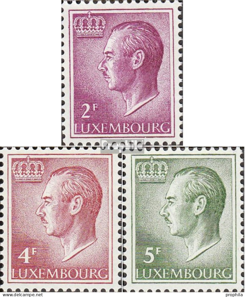 Luxemburg 727yb,829yb-830yb Floureszierendes Papier Postfrisch 1966 Jean - Ongebruikt