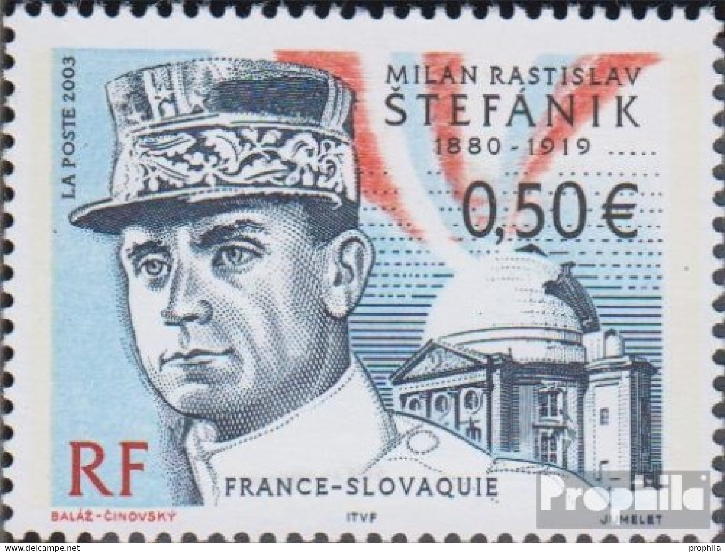 Frankreich 3693 (kompl.Ausg.) Postfrisch 2003 Milan Stefanik - Neufs