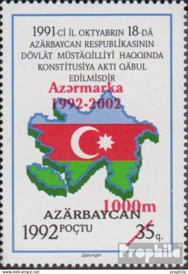 Aserbaidschan 518 (kompl.Ausg.) Postfrisch 2002 Azermarka - Azerbaïjan