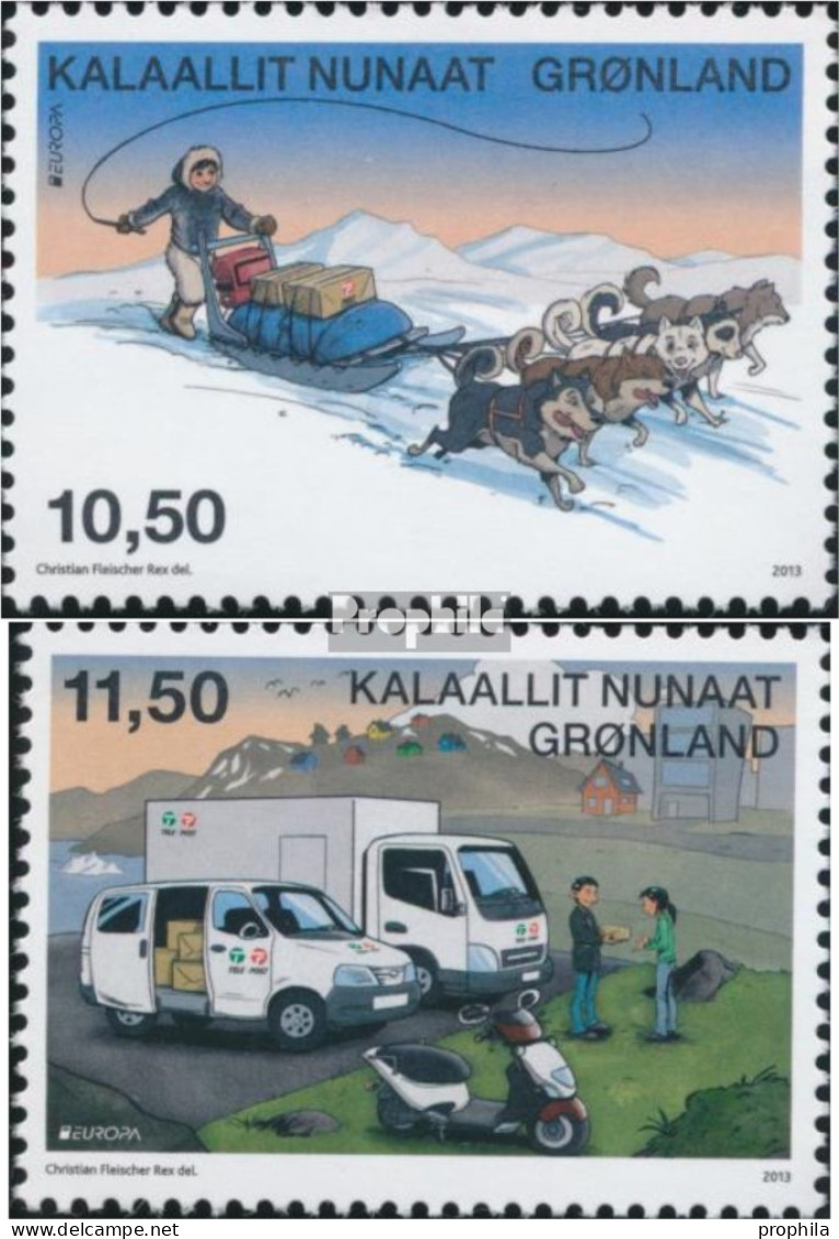 Dänemark - Grönland 632C-633C (kompl.Ausg.) Gezähnt 13 1/4 Postfrisch 2013 Postfahrzeuge - Nuevos