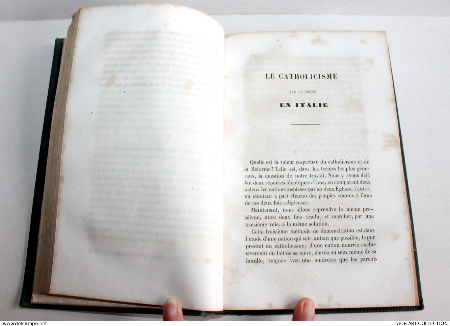 LES NATIONS CATHOLIQUES ET LES NATIONS PROTESTANTES Par NAPOLEON ROUSSEL T2 1854 / ANCIEN LIVRE XIXe SIECLE (1803.177) - Religión