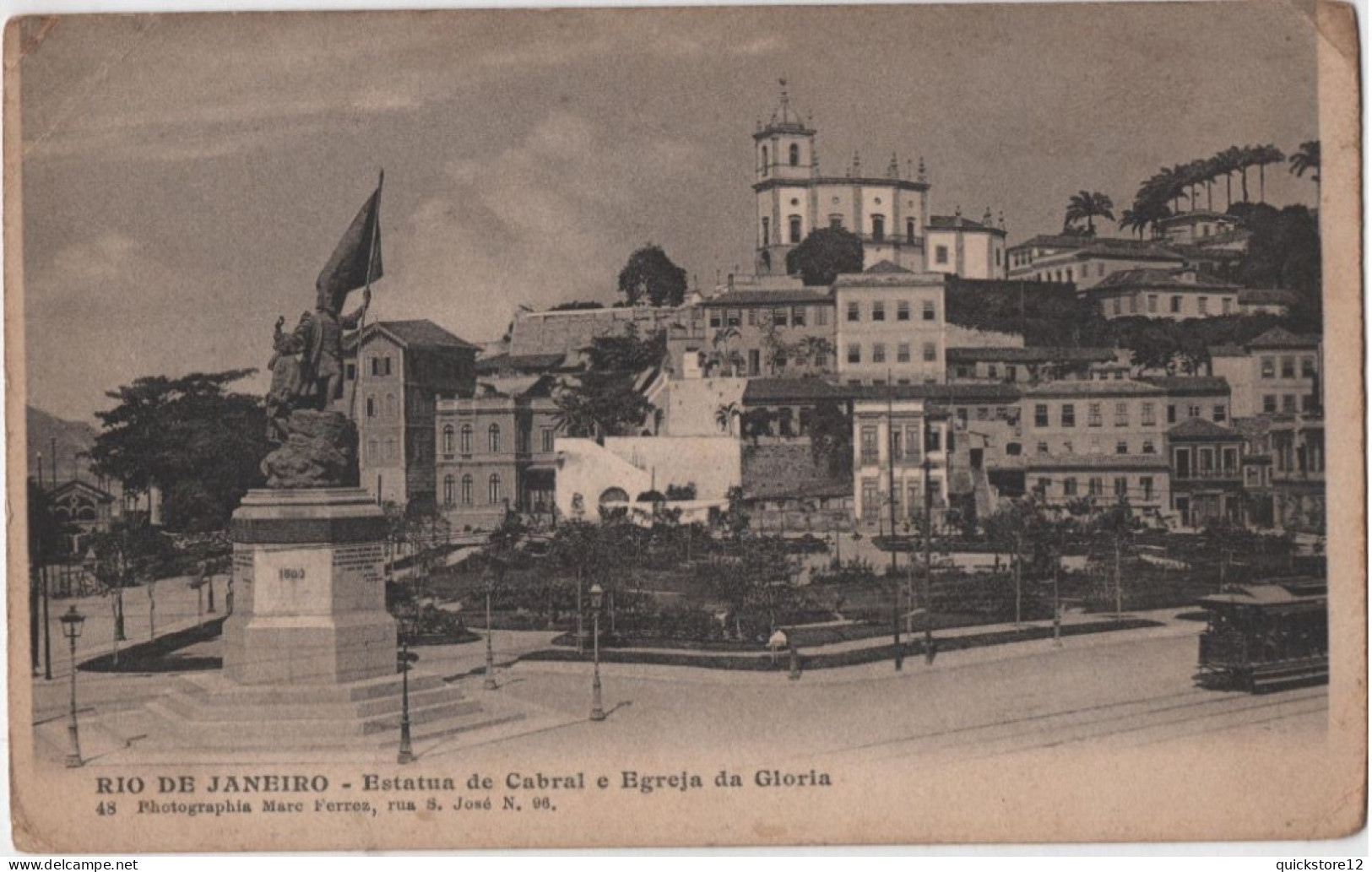 Rio De Janeiro - Estatua De Cabral E Egreja Da Gloria - 6700 - Other