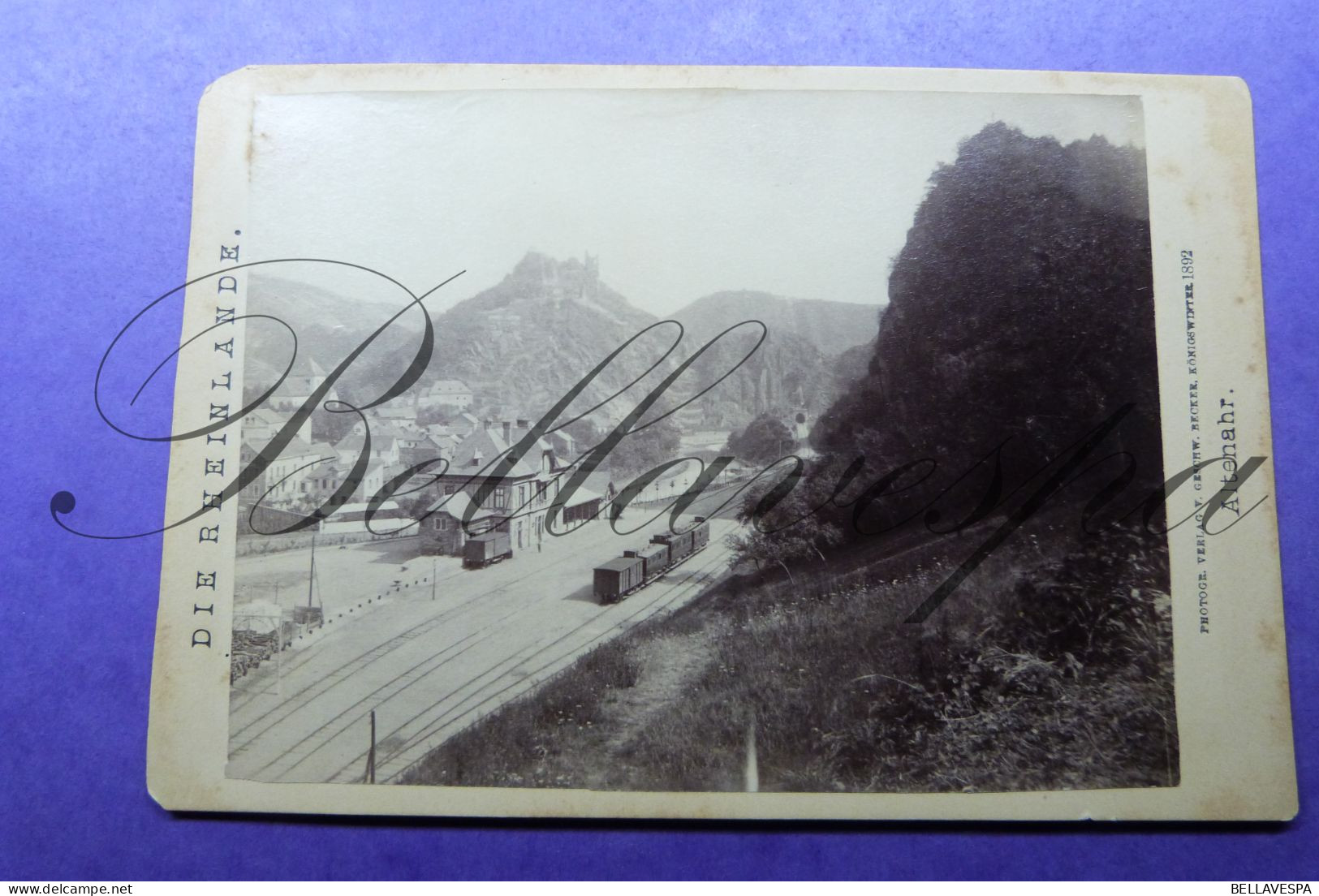 Atenahr Station Bahnhof Gare  Die Rheinlande  Verlag Photo BECKER 1892 - Ancianas (antes De 1900)