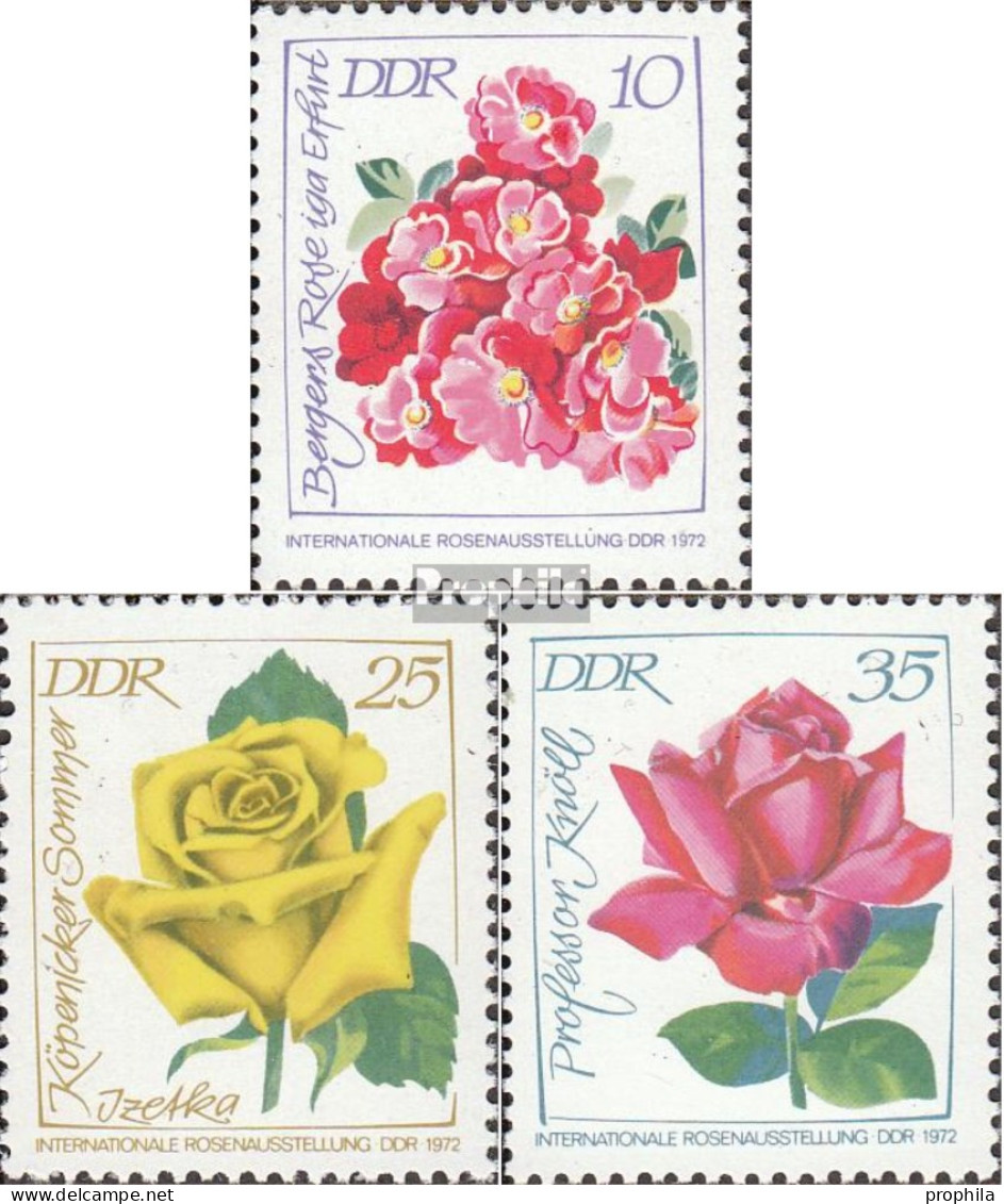 DDR 1778-1780 (kompl.Ausgabe) Postfrisch 1972 Rosenausstellung - Unused Stamps