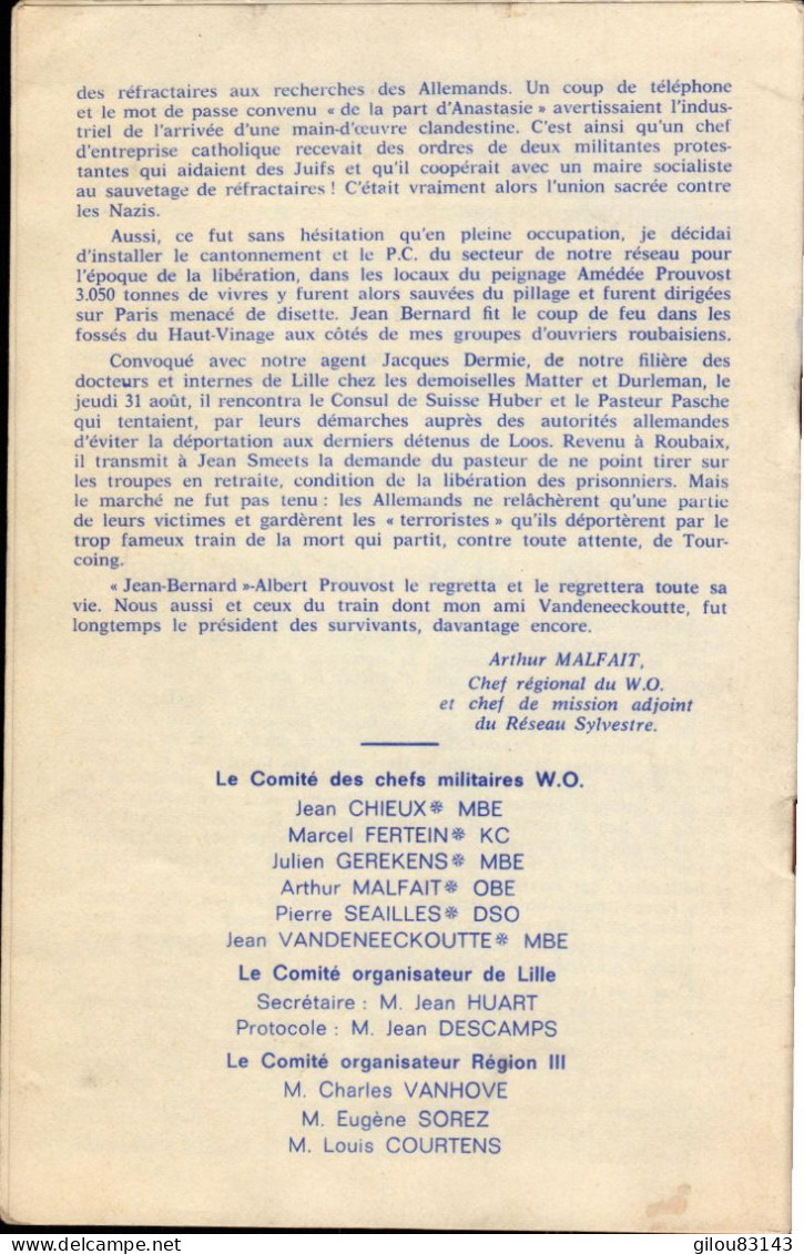 F.F.I., Reseau Sylvestre-Farmer, Capitaine Michel Trotobas (trentiéme Anniverssaire De Sa Mort) Livret De 4 Pages, 1973 - 1939-45
