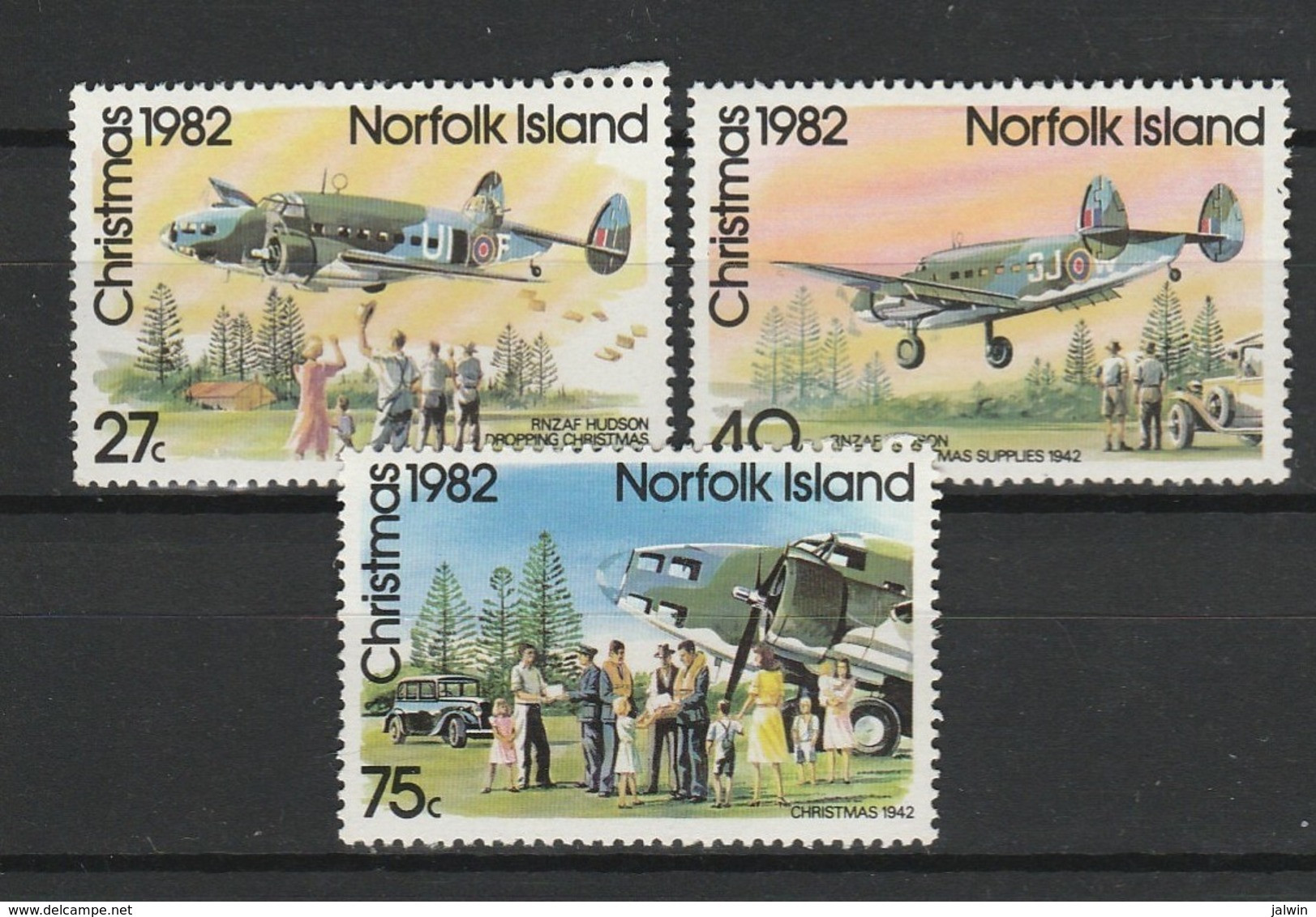 ILE NORFOLK 1982 YT N° 288 à 290 ** - Norfolkinsel