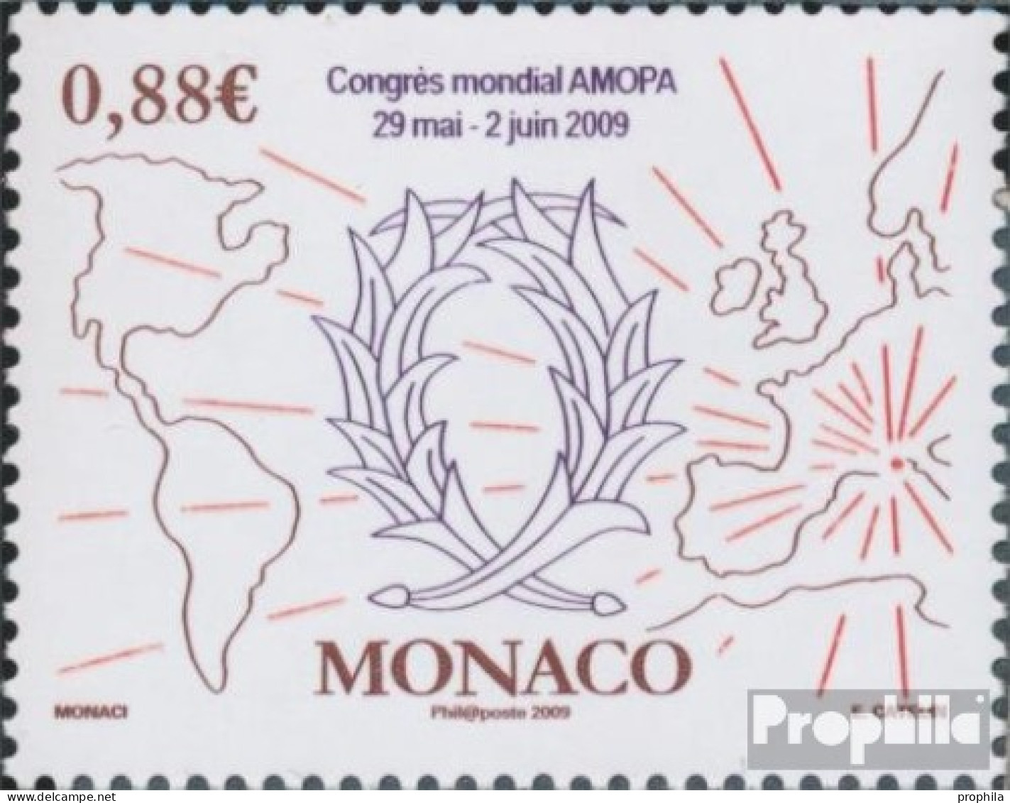 Monaco 2928 (kompl.Ausg.) Postfrisch 2009 AMOPA - Unused Stamps