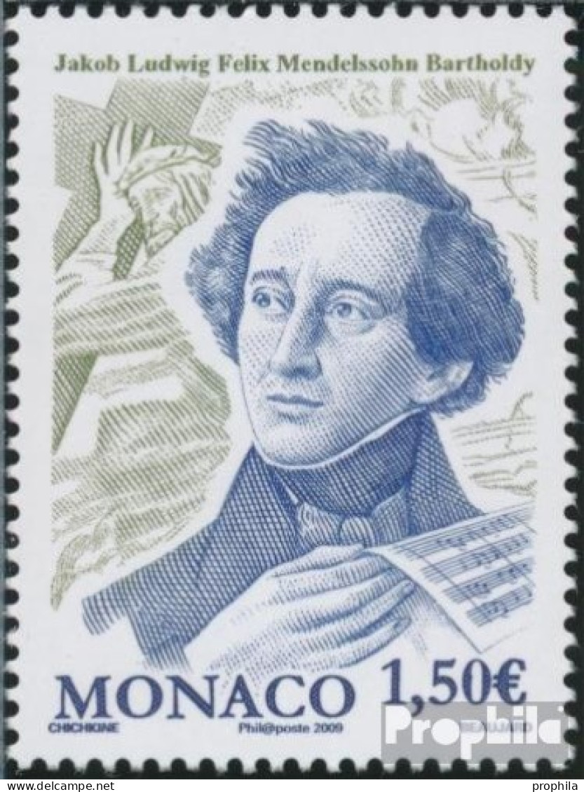 Monaco 2922 (kompl.Ausg.) Postfrisch 2009 Felix Mendelson Bartholdy - Unused Stamps