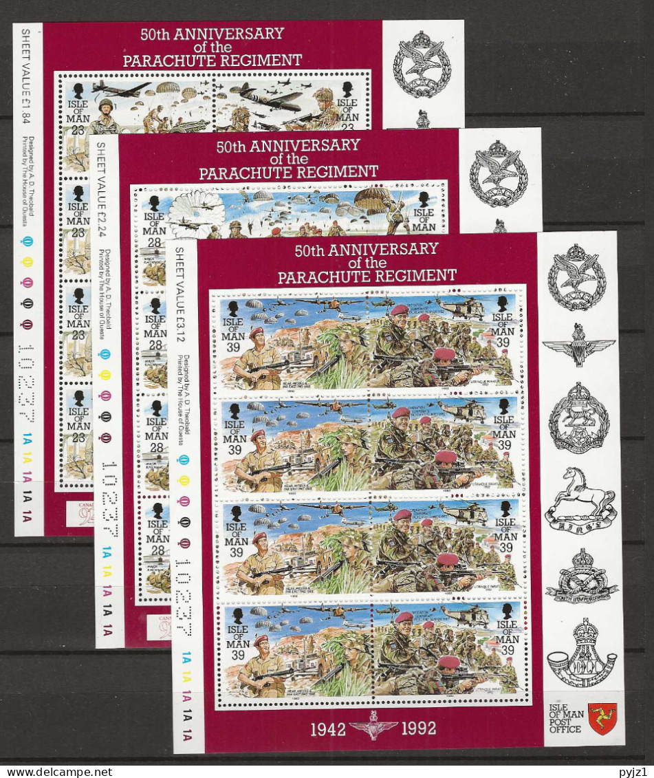 1992 MNH Isle Of Man Mi 497-502 Sheets Postfris** - Isle Of Man