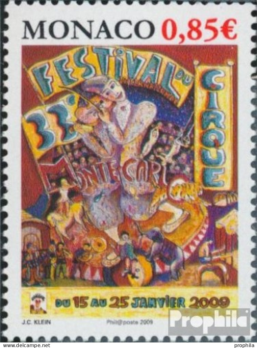 Monaco 2909 (kompl.Ausg.) Postfrisch 2008 Zirkusfestival - Unused Stamps