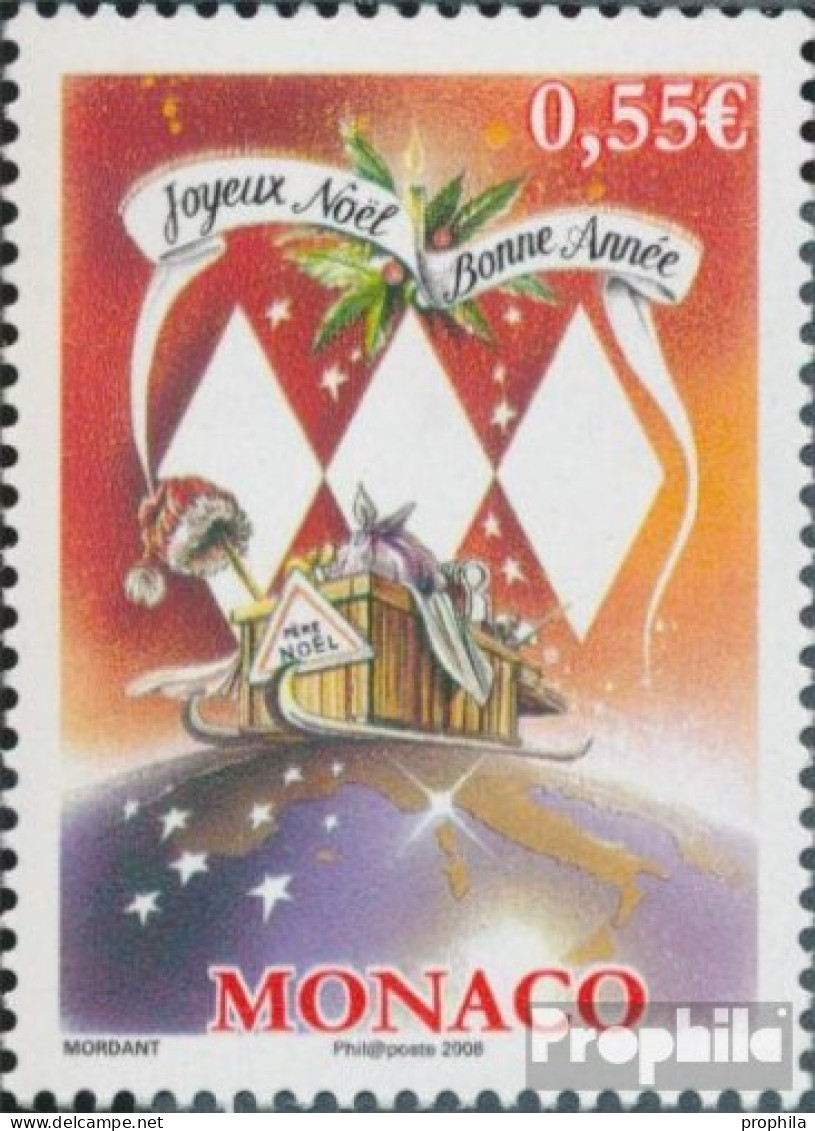 Monaco 2908 (kompl.Ausg.) Postfrisch 2008 Weihnachten Und Neujahr - Neufs