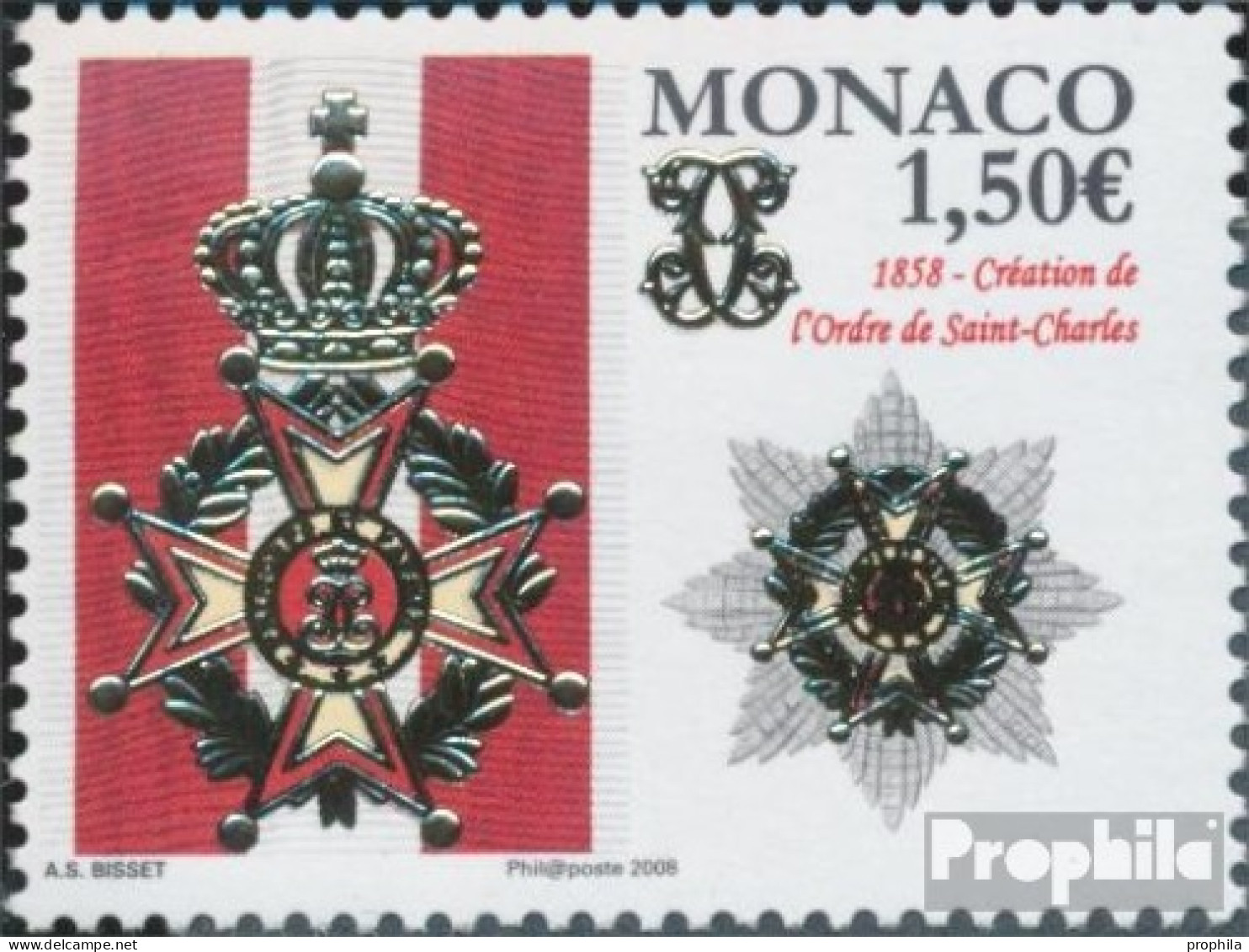 Monaco 2901 (kompl.Ausg.) Postfrisch 2008 Saint-Charles-Orden - Ungebraucht