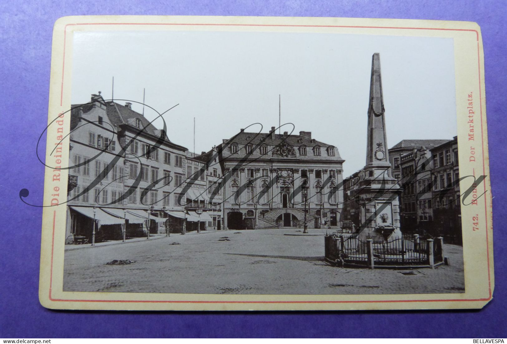 Photo Verlag Römmler & Jonas  Bonn Der Marktplatz 1892 - Ancianas (antes De 1900)