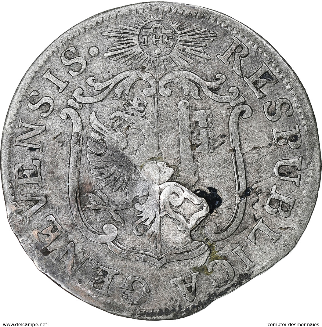 Suisse, République De Genève, 6 Sols, 1765, Genève, Billon, TTB - Andere & Zonder Classificatie